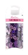 Lilacs And Purple Buttons Bulk Packs, Assorted Designs And Sizes 